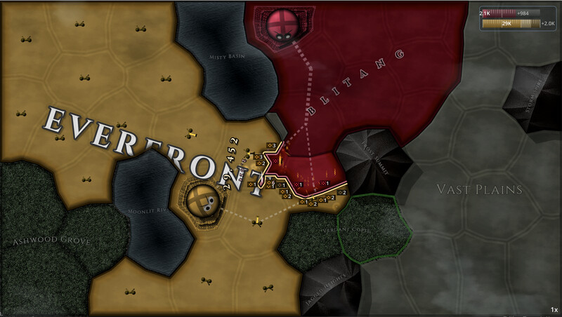 Procedurally generated map
